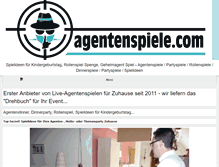 Tablet Screenshot of agentenspiele.com